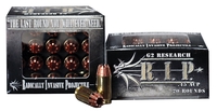G2 Research R.I.P. Pistol Ammunition RIP45ACP, 45 ACP, RIP Hollow Point, 162 gr, 960 fps, 20 Rd/Bx