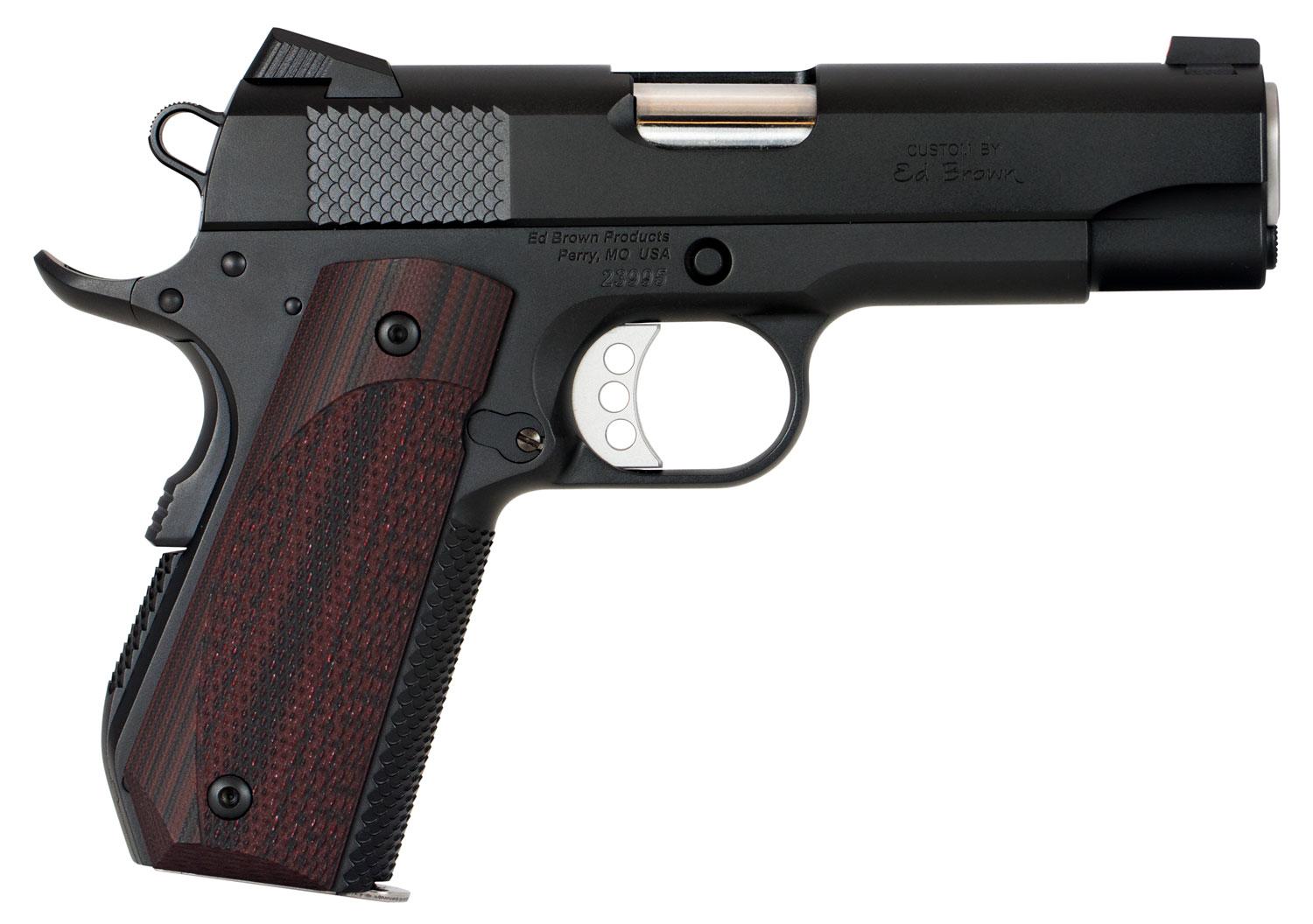 Ed Brown Kobra Carry Pistol KC18G4, 45 ACP, 4.25", Laminate Wood Grips, Black Gen4 Finish, 7 Rds