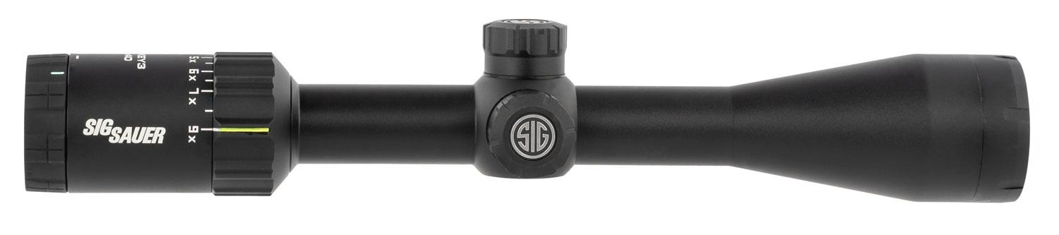 Sig Sauer Whiskey3 Rifle Scope SOW33202, 3-9x, 40mm Obj, 1" Tube, Quadplex Reticle
