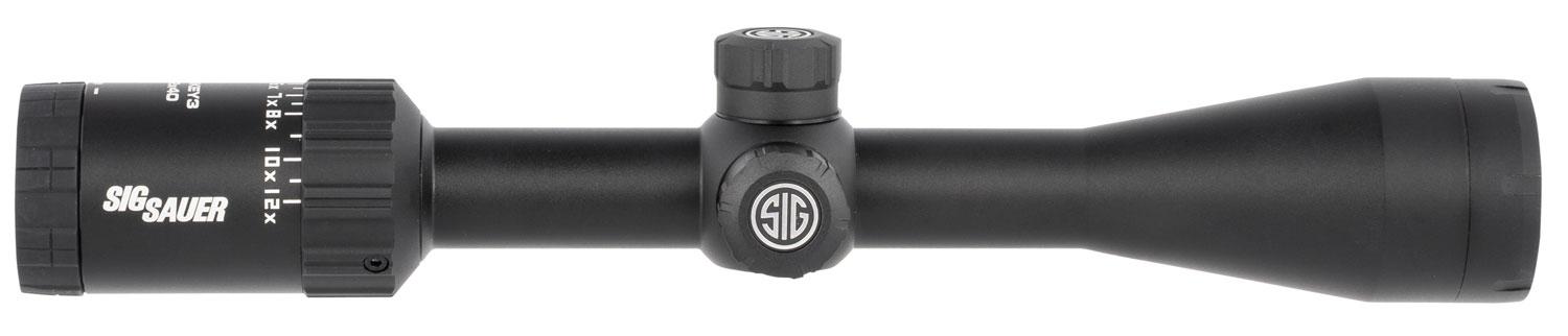 Sig Whiskey3 Rifle Scope SOW34202, 4-12x, 40mm Obj, 1" Tube, Quadplex Reticle