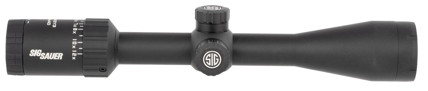 Sig Whiskey3 Rifle Scope SOW34204, 4-12x, 40mm Obj, 1" Tube, BDC-1 Quadplex Reticle