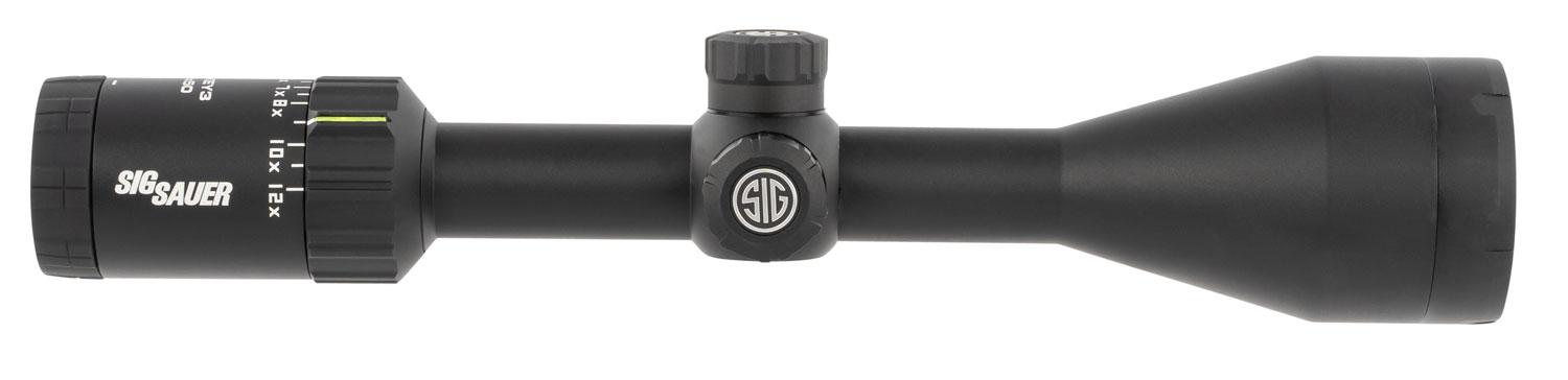 Sig Whiskey3 Rifle Scope SOW34201, 4-12x, 50mm Obj, 1" Tube, Quadplex Reticle