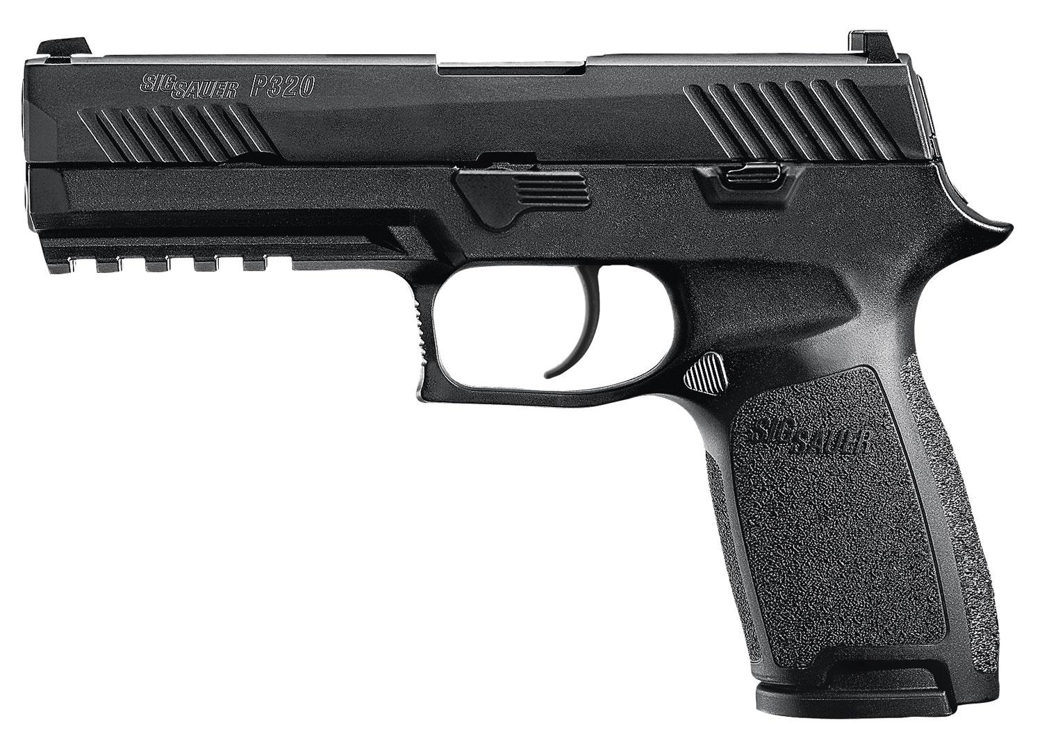 Sig Sauer P320 Full Size Striker Fire Pistol 320F9B10, 9mm Luger, 4.70", Light Rail, Black Finish, 10 Rds
