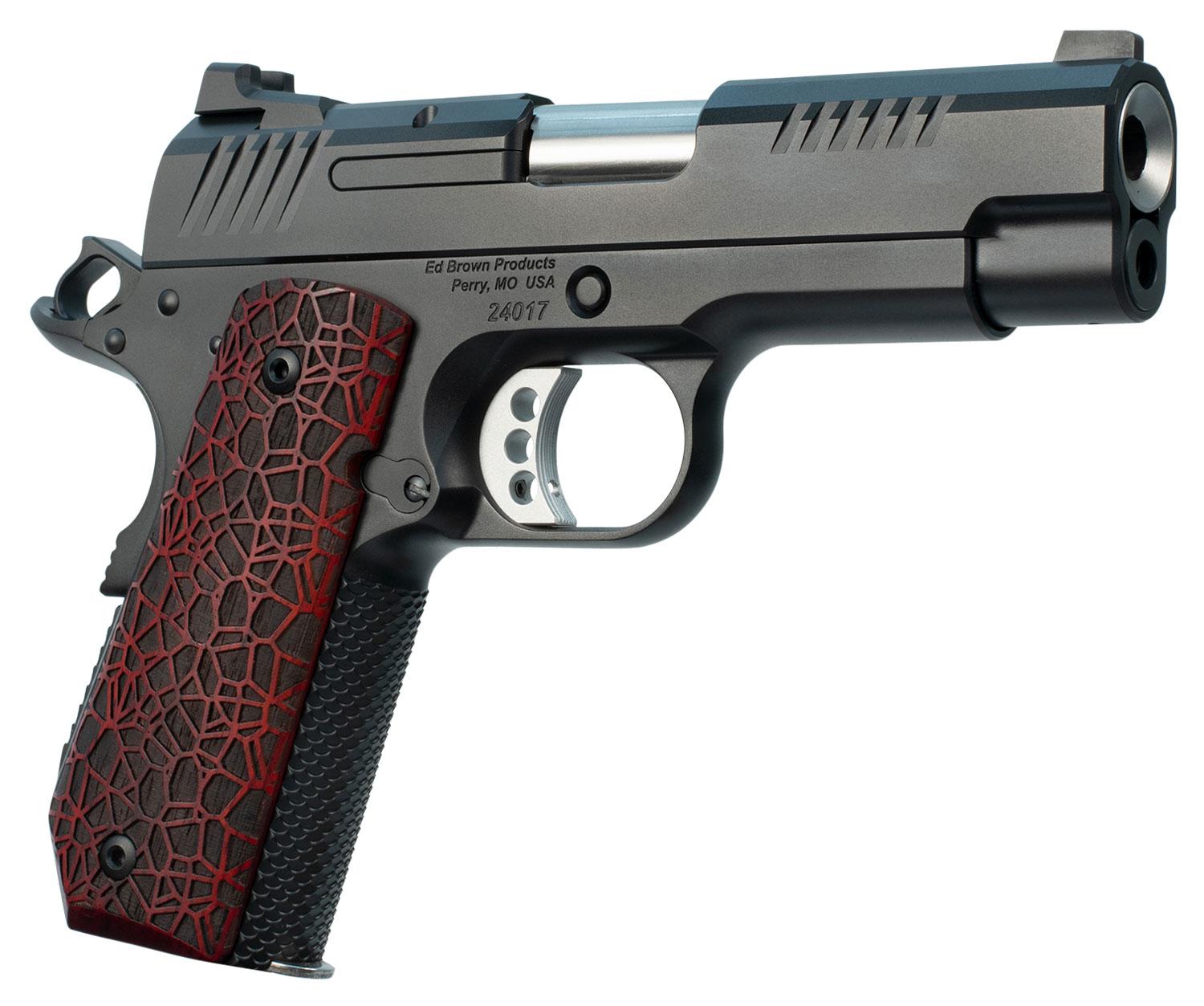 Ed Brown Evo KC9 SAO Pistol EVOKC9G4, 9mm, 4", Black/Red G10 Grips, Black Gen4 Finish, 9 Rds