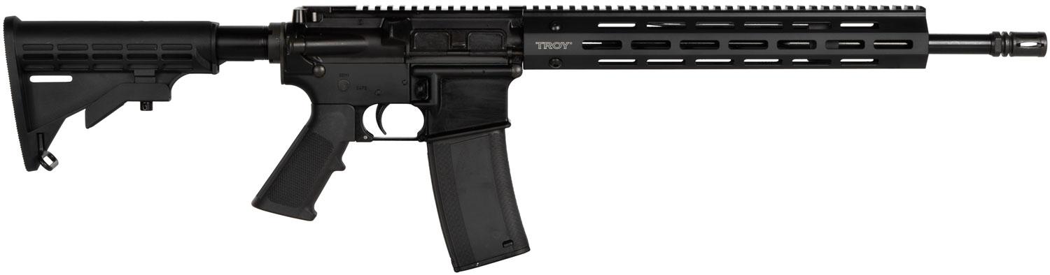 Troy SPC-A3 Semi-Auto Rifle SCARCA316BT19, 5.56x45mm NATO, 16", Black Hardcoat Anodized, 30 Rds
