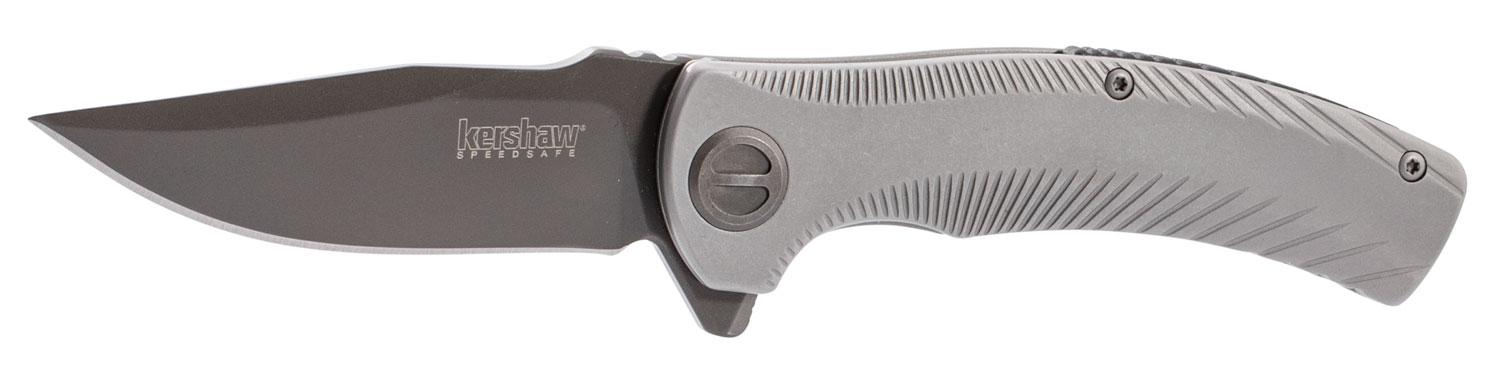 Kershaw Seguin Drop Point Plain Edge Folding Knife w/Bead Blasted Handle (3490)