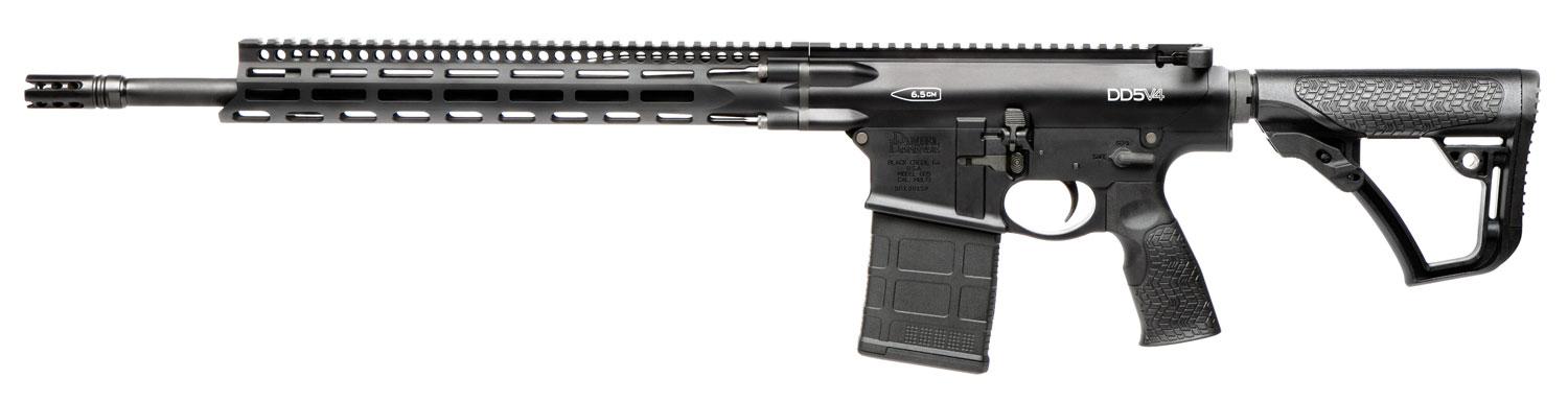 Daniel Defense DD5 V4 Semi-Auto Rifle 0215822207047, 6.5 Creedmoor, 18", Adj. Stock, Black Finish, 20 Rds