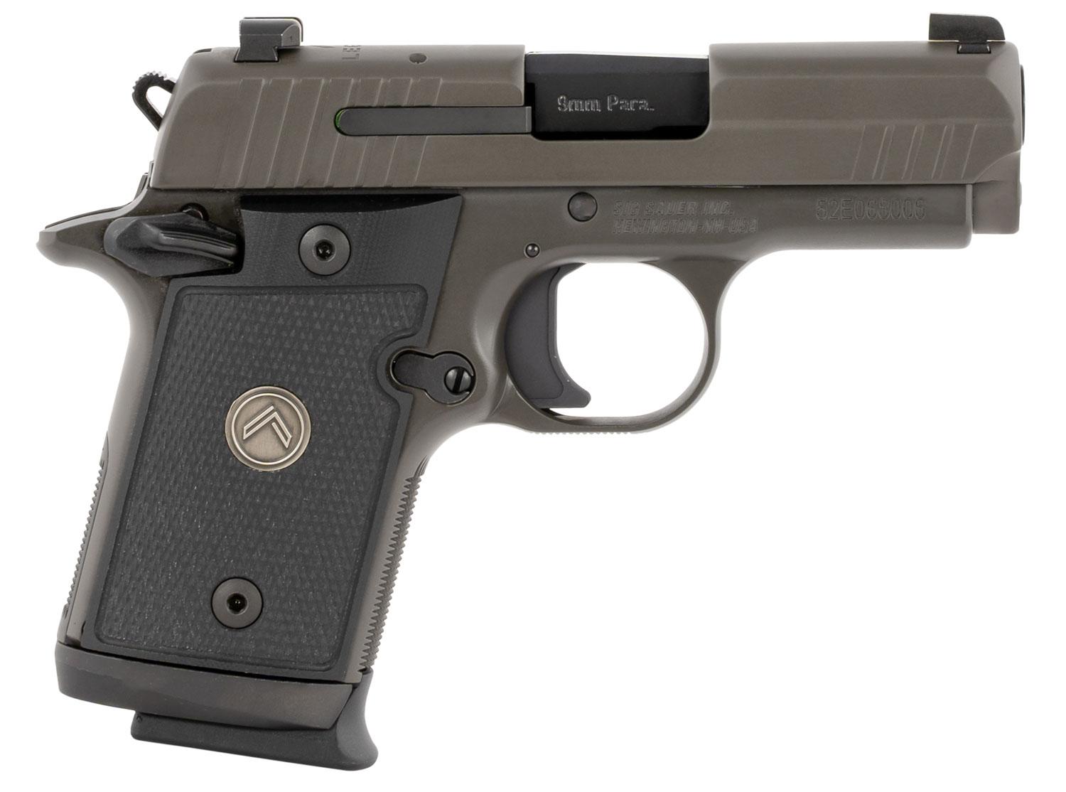 Sig P938 Micro-Compact Legion 938M9LEGION, 9mm Luger, 3", Black G10 Grips, Legion Gray Cerakote, 10 Rds