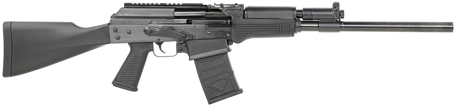 JTS M12AK Semi-Auto Shotgun M12AK, 12 Gauge, 18.70", 3" Chmbr, Black, Fixed Synthetic Stock, 5 Rds