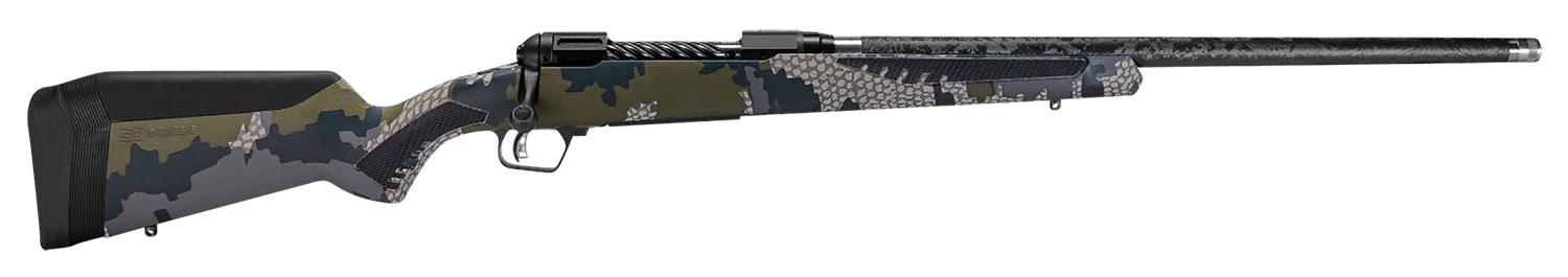 Savage Arms Ultralite Bolt Action Rifle 57774, 6.5 PRC, 24", Black Melonite Receiver, KUIU Verde 2.0 Finish, 2 Rds