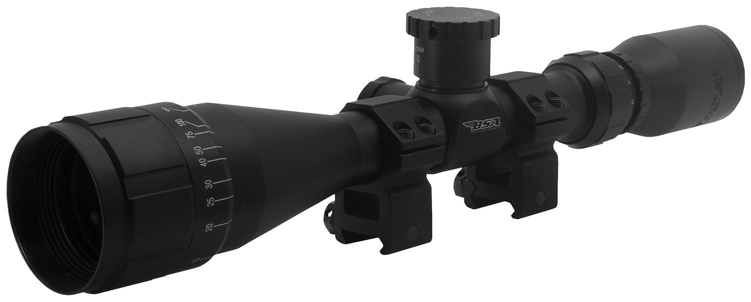 BSA Optics Sweet 30-06 Rifle Scope 3006412X40AOWRTB, 4-12x, 40mm AO Obj, 1" Tube, 30/30 Reticle