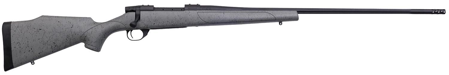 Weatherby Vanguard Bolt Action Rifle VA6765CMR6B, 6.5 Creedmoor, 24", Black/Gray Webbed Stock, Black Cerakote, 4 Rds