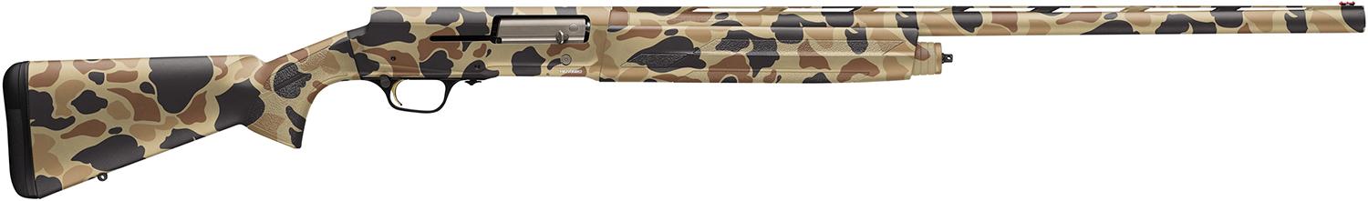 Browning A5 Shotgun 0119082005, 12 Gauge, 26", 3.5" Chmbr, Adjustable Shim, Vintage Tan Camo, 4 Rds