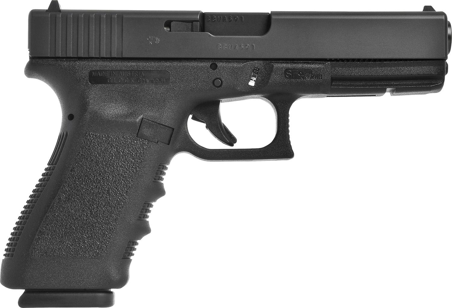 Glock G21 Short Frame Pistol G21SF13AUT, 45 ACP, 4.61", Interchangeable Backstrap, Matte Black Finish, 13 Rds