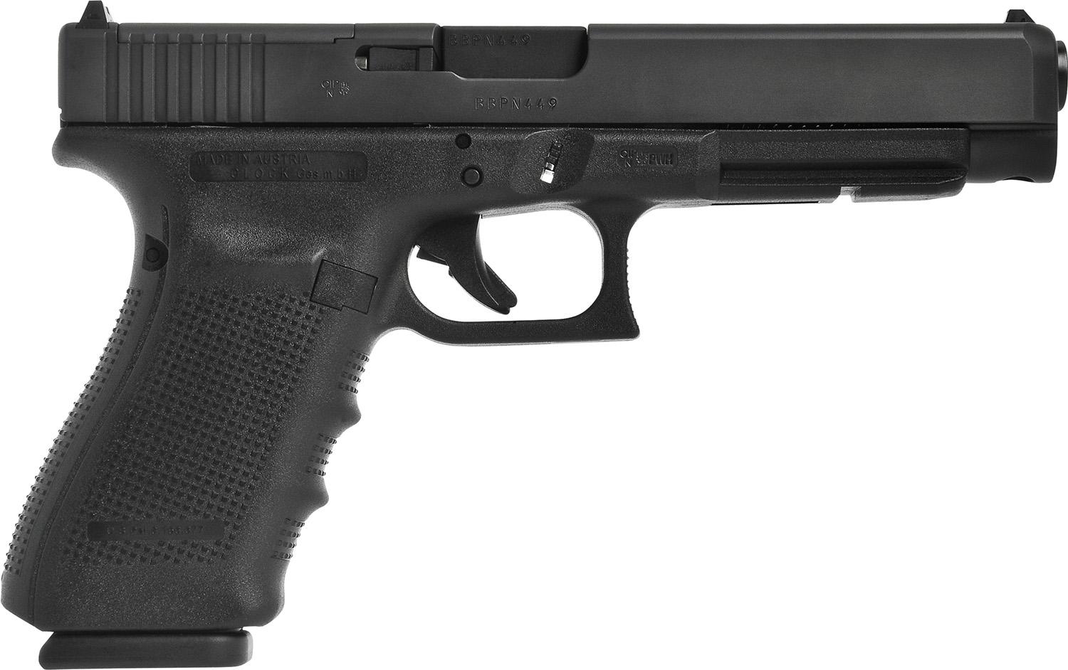Glock G41 Gen4 Competition MOS Pistol G41413MOSUS, 45 ACP, 5.31", Modular Backstrap, Black Finish, 13 Rds