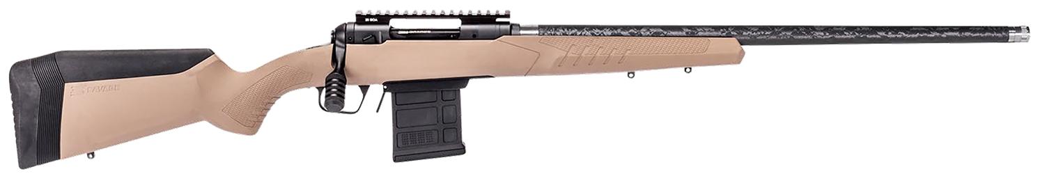Savage Arms Carbon Tactical Bolt Action Rifle 57943, 6.5 PRC, 24", Flat Dark Earth AccuStock w/ AccuFit, 8 Rds