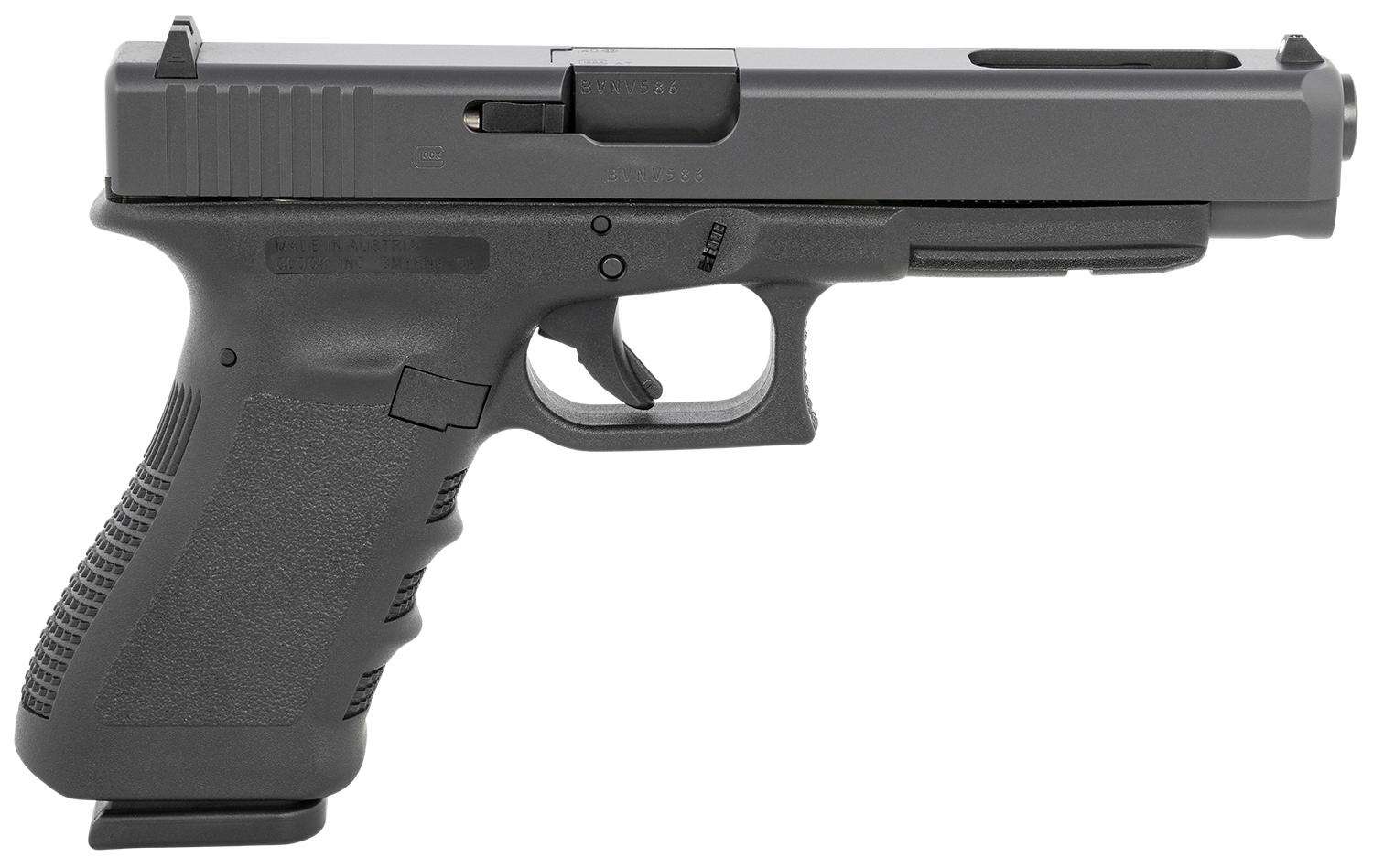 Glock G35 Gen3 Competition Pistol G3515AUT, 40 S&W, 5.31", Finger Grooved Grips, Black Finish, 15 Rds