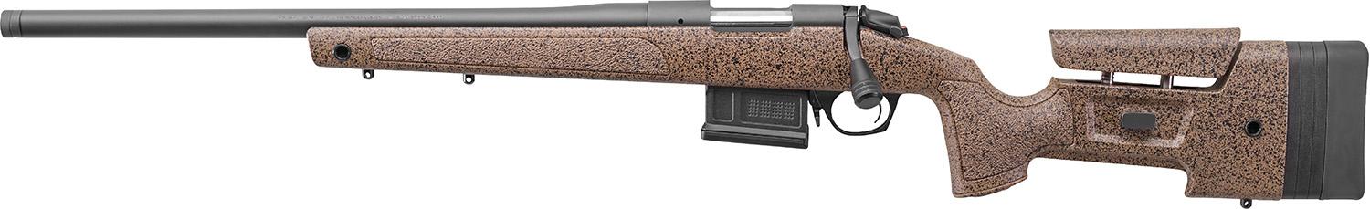 Bergara B-14 HMR Left Hand Bolt Action Rifle B14S354LC, 22-250 Remington, 24", Brown Stock, Graphite Black Finish, 5 Rds