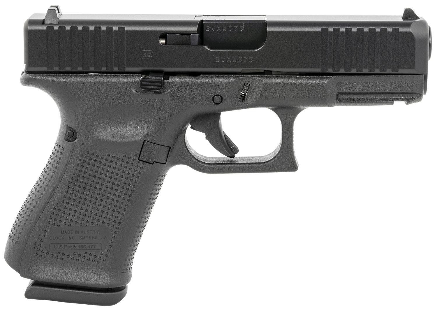 Glock G23 Gen5 Compact Pistol G23513AUT, 40 S&W, 4.02", Textured Modular Backstrap, Black Finish, 13 Rds