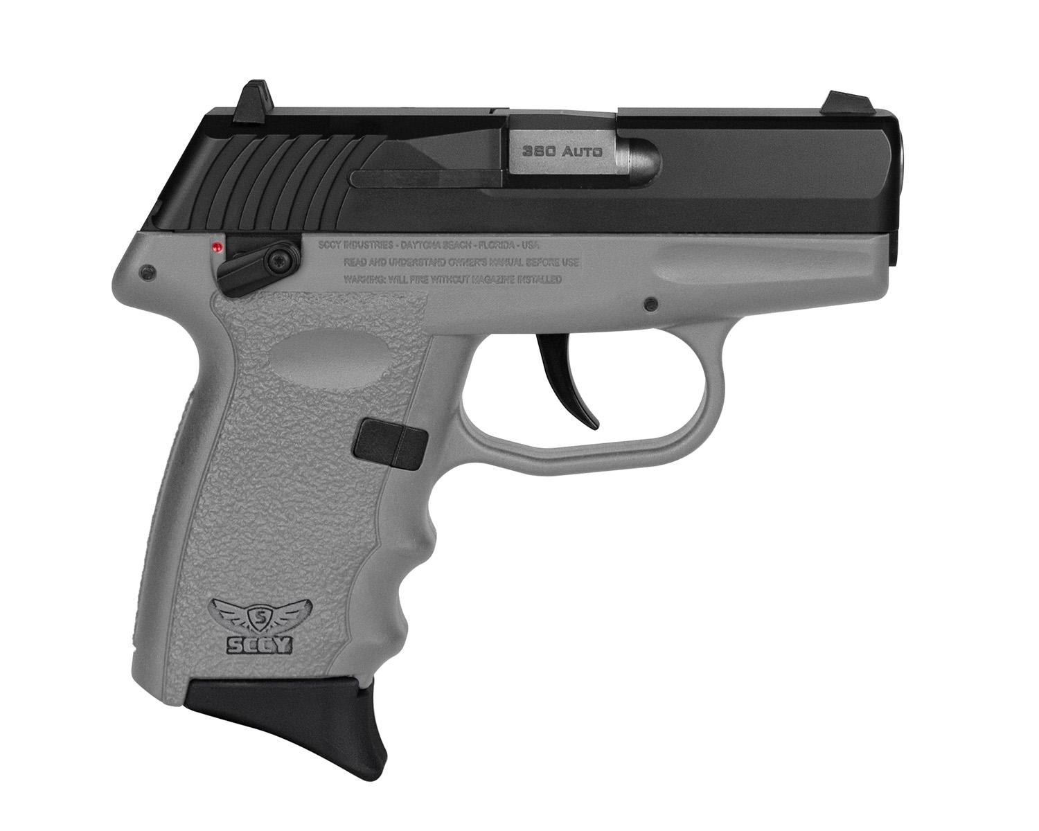 SCCY Industries CPX-4 Pistol CPX4CBSG, 380 ACP, 2.96", Sniper Gray Polymer Grips, Black Nitride Finish, 10 Rds