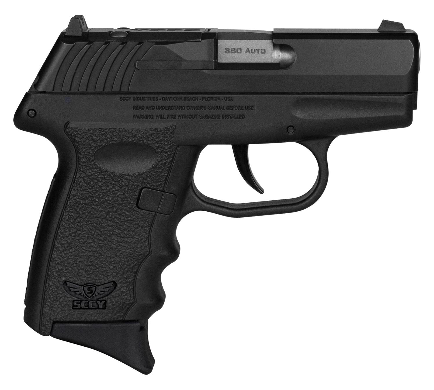 SCCY Industries CPX-3 Gen3 RDR Pistol CPX3CBBKRDRG3, 380 ACP, 2.96", Polymer Grips, Black Finish, 10 Rds