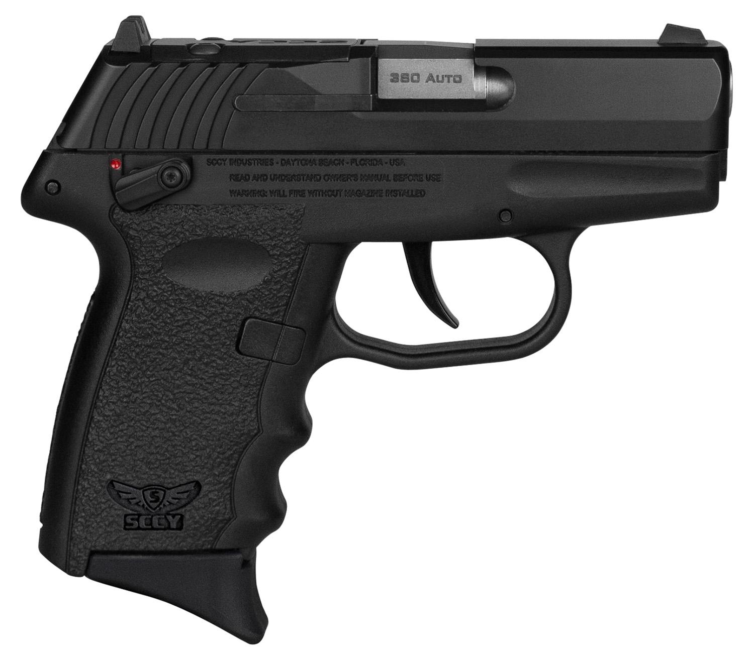 SCCY Industries CPX-4 RD Pistol CPX4CBBKRDRG3, 380 ACP, 2.96", Black Grips, Black Nitride Finish, 10 Rds