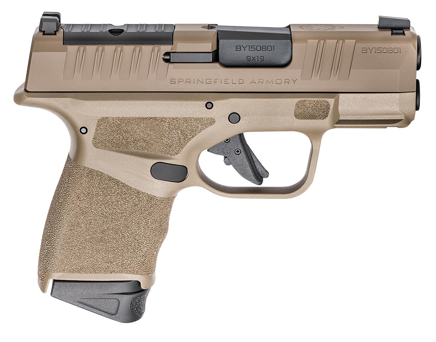 Springfield Hellcat Micro-Compact OSP Pistol HC9319FOSPGU22, 9mm, 3", Optic Ready, FDE Finish, 13 Rds