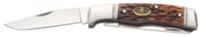 Browning Joint Venture Drop Point/Spey Folding Knife w/Brown Jigged Bone Handle (3220012)