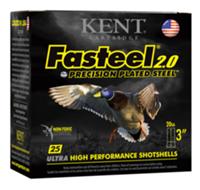Kent Fasteel 2.0 Shotshells K203FS244, 20 Gauge, 3", 7/8 oz, 1550 fps, #4 Steel Shot, 25 Rds/bx