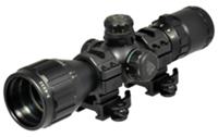 UTG BugBuster Rifle Scope SCPM392AOLW, 3-9x, 32mm Obj, 1" Tube, Green/Red Mil-Dot Reticle