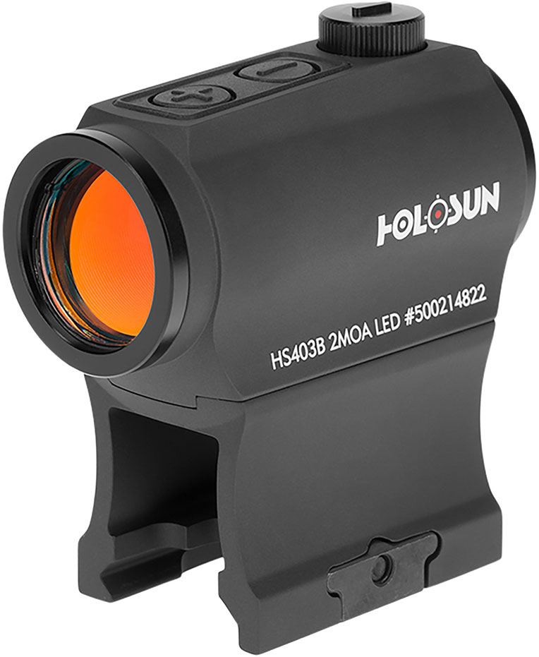 Holosun HS403B Red Dot Sight, 1x20mm, 2 MOA Red Dot Reticle, Black Anodized