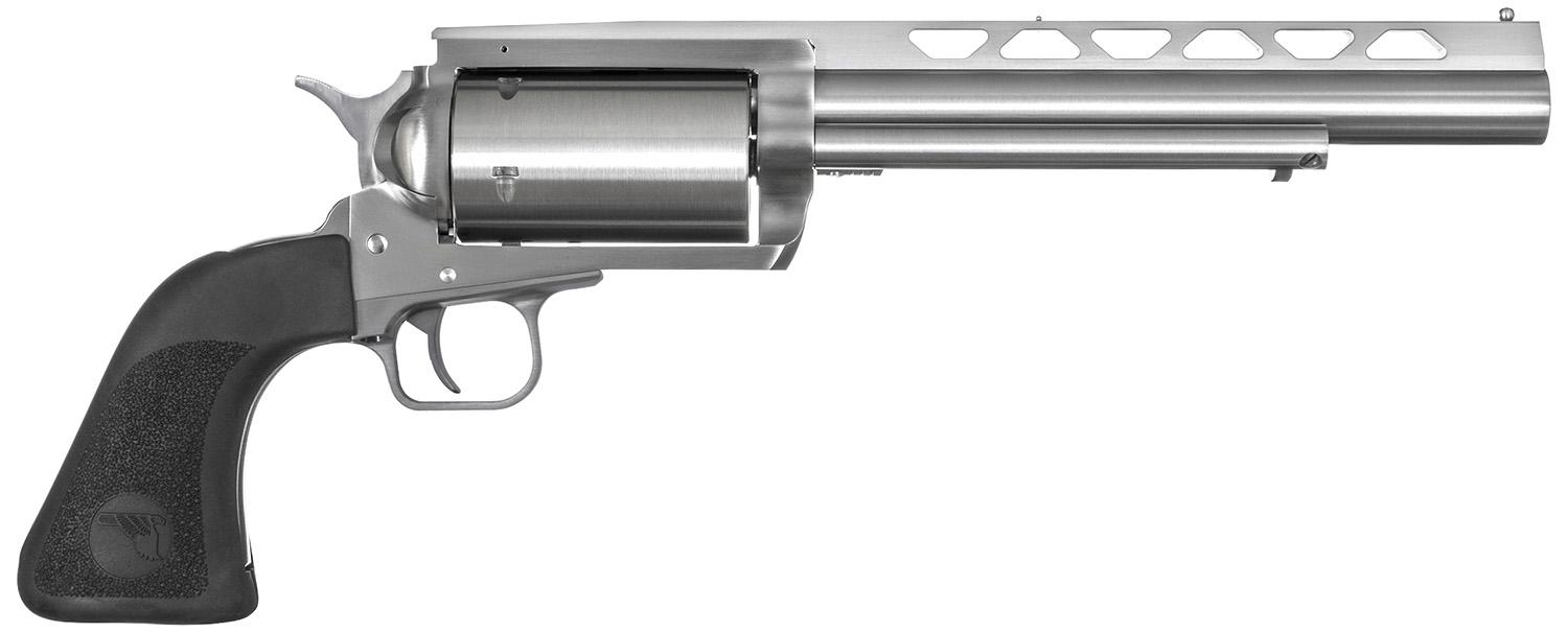 Magnum Research BFR Revolver BFR45LC4106, 45 Colt (LC), 7.50", Rubber Grips, Brushed Steel Finish, 6 Rds