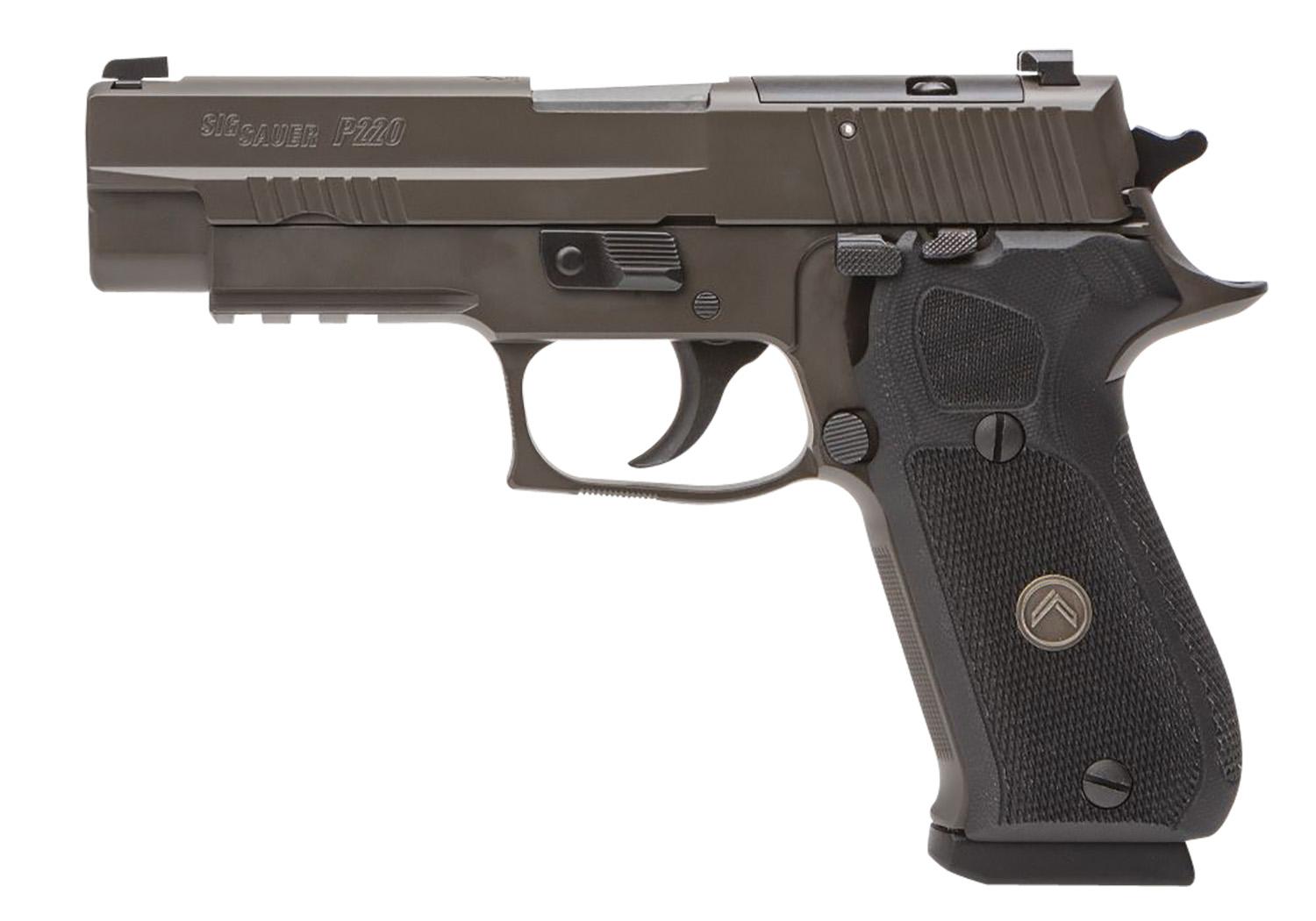 Sig P220 Full Size Legion Pistol 220R45LEGIONSAOR2, 45 ACP, 4.4", Black G10 Grips, Legion Gray Cerakote, 8 Rds