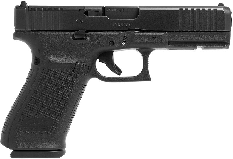 Glock 20 Gen5 Pistol UA205S203MOS, 10mm, 4.61 in, Polymer Grip, Black Finish, Fixed Sights, 15 Rd