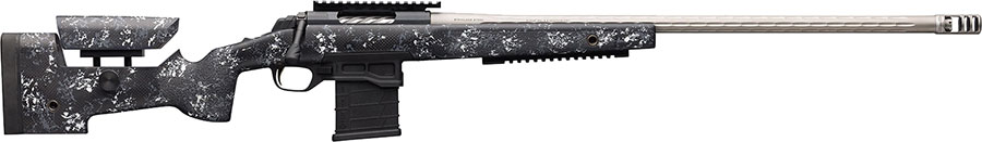 Browning X-Bolt Target Pro McMillan Rifle 035561282, 6.5 Creedmoor, 26", Gray/White Splatter, Satin Gray Finish, 10 Rds