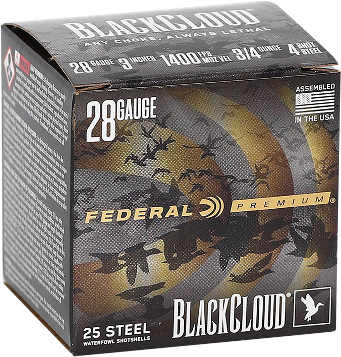 Federal Premium Black Cloud - 20 Ga 3 #2 1 oz Steel Shot - 25 Rds