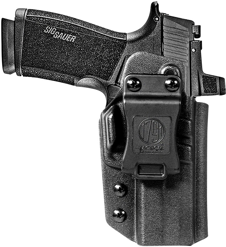 1791 Gunleather Kydex IWB Holster, Black, Right Hand, Sig P365-X Macro (TACIWP365XMBLKR)