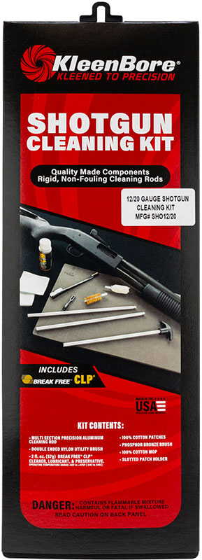 KleenBore SHO1220 Classic Cleaning Kit, 12 / 20 Gauge Shotgun