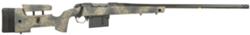 Bergara B-14 HMR Carbon Wilderness Bolt Action Rifle B14LM3613CF, 7mm PRC, 24", Woodland Camo Mini-Chassis Stock, Gray Cerakote Finish, 5 Rds