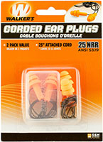 Walker Game Ear Corded Ear lugs, 2 Pairs with Plastic Case (GWP-EPCORD-2PK)