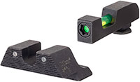 Trijicon 601106 DI Night Sight Set - Glock Small Frame, Green Tritium Front/Rear Sights, Black Outline