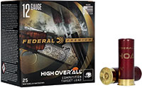 Federal Premium High Over All Target Shotshells HOA12L9, 12 Gauge, 2-3/4", 1 1/8 oz, 1145 fps, #9 Shot, 25 Rds/Bx