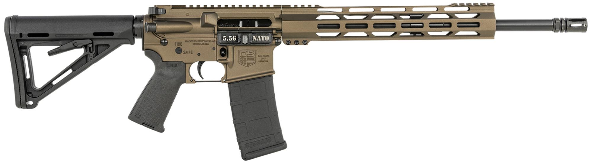 Diamondback DB-15 Rifle DB1717K071, 5.56 NATO, 16", Adjustable Carbine Stock, Midnight Bronze Finish, 30 Rds