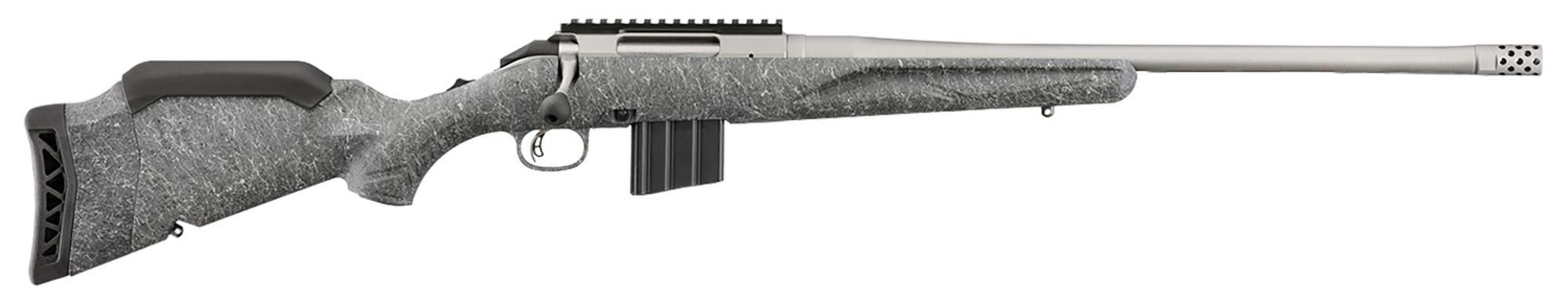 Ruger American Gen II, Bolt Action Rifle, 400 Legend, 20" Cobalt Cerakote Threaded Barrel, Adjustable Gray Splatter Stock, 5 Rds, 46907