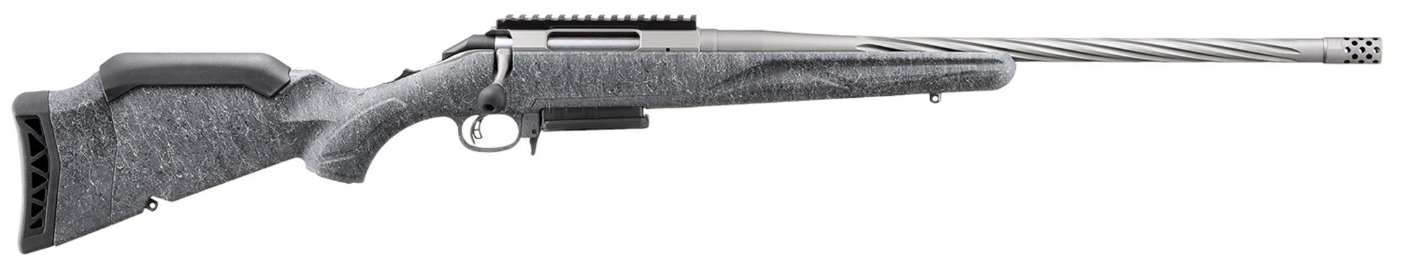 Ruger American Gen II, Bolt Action Rifle, 270 Win, 20" Cobalt Cerakote Threaded Barrel, Adjustable Gray Splatter Stock, 4 Rds, 46914