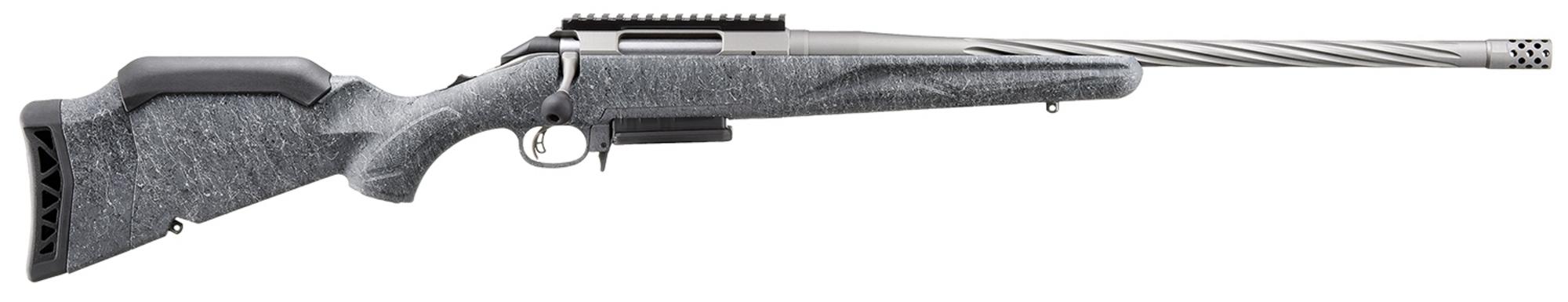 Ruger American Gen II, Bolt Action Rifle, 7mm PRC, 20" Cobalt Cerakote Threaded Barrel, Adjustable Gray Splatter Stock, 3 Rds, 46917