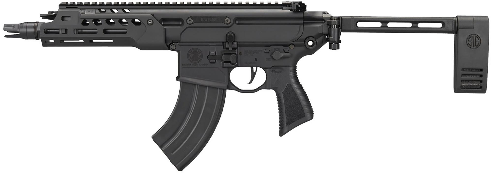 Sig Sauer Semi-Auto Pistol, PMCX762R7BLTPCB, 7.62x39mm, 7.75", Folding Contour Brace, Ambi Controls, 28 Rds