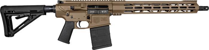 Diamondback DB-10 Rifle DB1018C061, 308 Win, 16", Magpul Carbine Stock, FDE Finish, 20 Rds