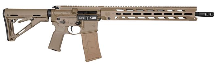Diamondback DB-15 Rifle DB1784K061, 5.56 NATO, 16", CTR Stock, V4 S Handguard, FDE Finish, 30 Rds