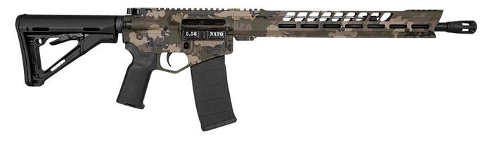 Diamondback DB-15 Rifle DB175AK621, 5.56 NATO, 16", Magpul CTR Stock, Woodland Camo, 30 Rds